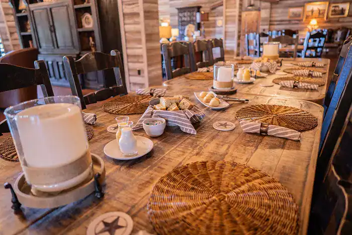 Hope Restored Texas Dinner Table with Rolls